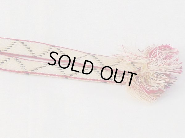 画像3: N1030XI 羽織紐 女性用着物 シルク（正絹）   オフ　ホワイト 抽象的模様 【中古】 【USED】 【リサイクル】 ★★☆☆☆ (3)