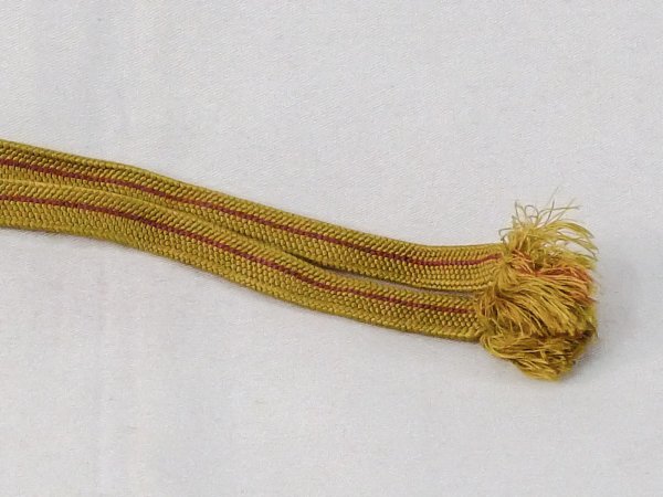 画像3: N1030XL 羽織紐 女性用着物 シルク(正絹)   黄色 線 【中古】 【USED】 【リサイクル】 ★★★★☆ (3)