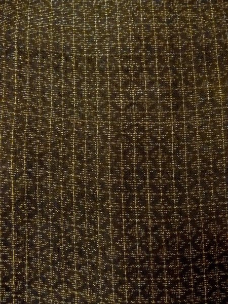 画像7: N1101B 男性用羽織  シルク（正絹） 深いオリーブ, 菱 【中古】【USED】【リサイクル】 ★☆☆☆☆【N1101B】 (7)