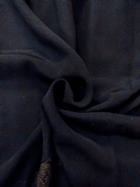 画像13: N1101C 昭和初期ごろ。アンティーク品。女性用羽織  シルク(正絹) 黒, ぼたん 【中古】【USED】【リサイクル】 ★☆☆☆☆【N1101C】 (13)