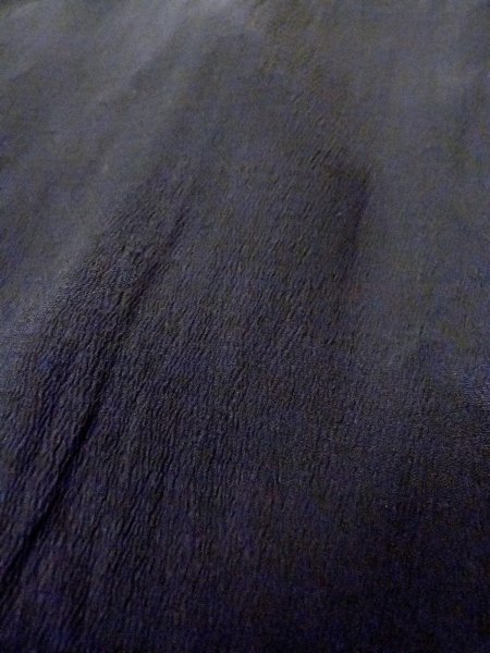 画像9: N1101D 昭和初期ごろ。アンティーク品。女性用羽織  シルク(正絹) 黒,  【中古】【USED】【リサイクル】 ★☆☆☆☆【N1101D】 (9)