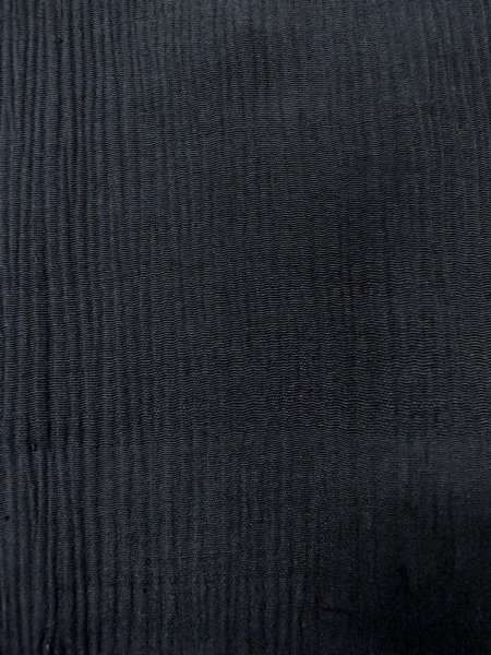 画像6: N1101E 女性用羽織  シルク(正絹) 黒,  【中古】【USED】【リサイクル】 ★☆☆☆☆【N1101E】 (6)