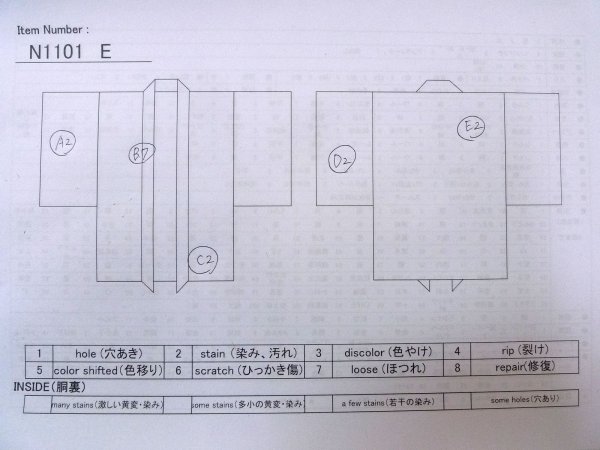画像14: N1101E 女性用羽織  シルク(正絹) 黒,  【中古】【USED】【リサイクル】 ★☆☆☆☆【N1101E】 (14)