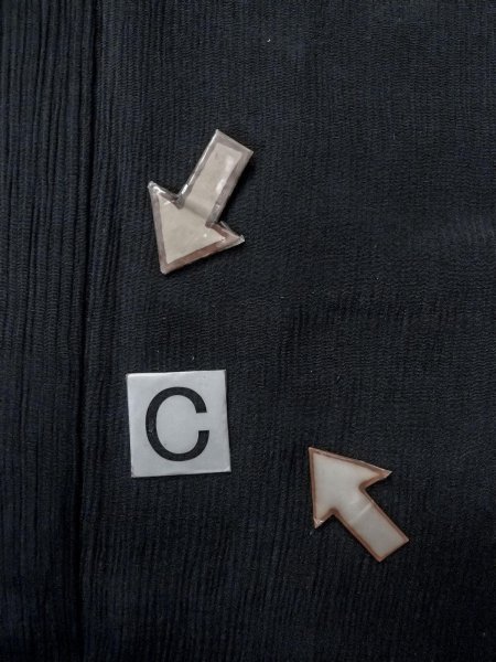 画像17: N1101E 女性用羽織  シルク(正絹) 黒,  【中古】【USED】【リサイクル】 ★☆☆☆☆【N1101E】 (17)