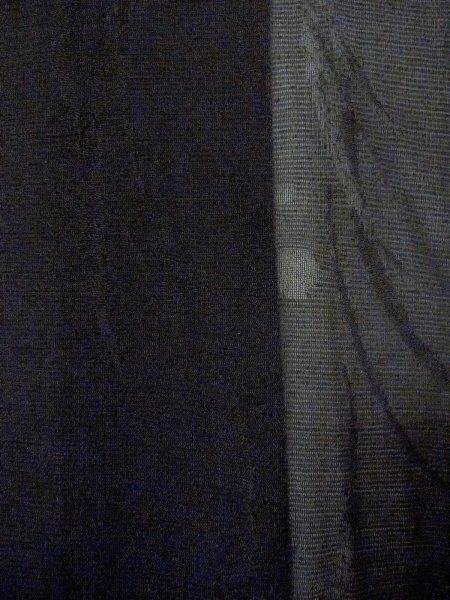 画像6: N1101G 女性用羽織  シルク(正絹) 黒, 葉 【中古】【USED】【リサイクル】 ★★★☆☆【N1101G】 (6)