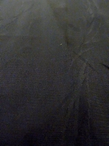 画像10: N1101G 女性用羽織  シルク(正絹) 黒, 葉 【中古】【USED】【リサイクル】 ★★★☆☆【N1101G】 (10)