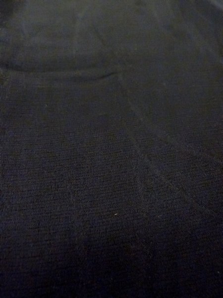 画像11: N1101G 女性用羽織  シルク(正絹) 黒, 葉 【中古】【USED】【リサイクル】 ★★★☆☆【N1101G】 (11)