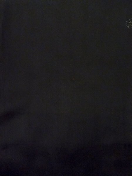 画像3: N1101I 女性用羽織  シルク(正絹) 黒,  【中古】【USED】【リサイクル】 ★☆☆☆☆【N1101I】 (3)