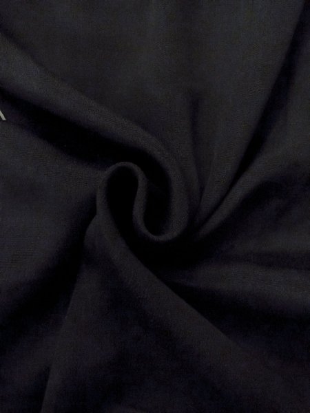 画像12: N1101I 女性用羽織  シルク(正絹) 黒,  【中古】【USED】【リサイクル】 ★☆☆☆☆【N1101I】 (12)