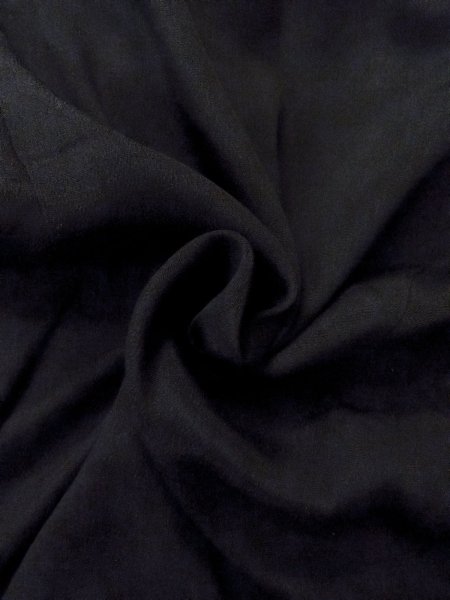 画像13: N1101I 女性用羽織  シルク(正絹) 黒,  【中古】【USED】【リサイクル】 ★☆☆☆☆【N1101I】 (13)