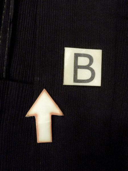 画像12: N1101L 女性用羽織  シルク(正絹) 深い黒,  【中古】【USED】【リサイクル】 ★★★☆☆【N1101L】 (12)