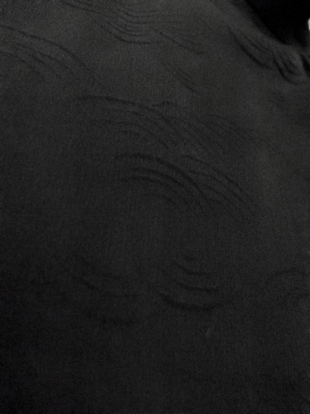 画像7: N1101M 女性用羽織  シルク(正絹) 深い黒,  【中古】【USED】【リサイクル】 ★★★☆☆【N1101M】 (7)