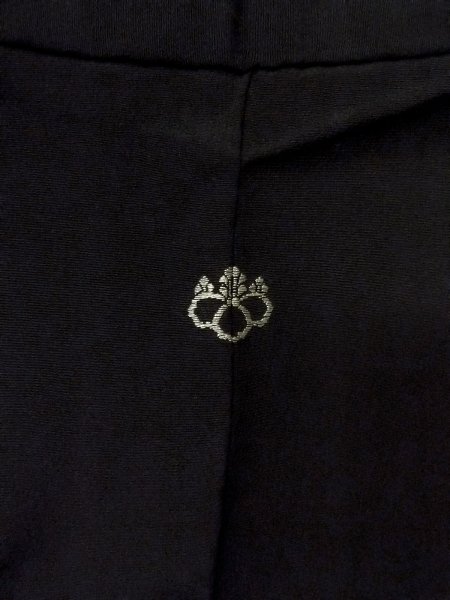 画像3: N1101P 女性用羽織  シルク(正絹) 深い黒,  【中古】【USED】【リサイクル】 ★★★★☆【N1101P】 (3)