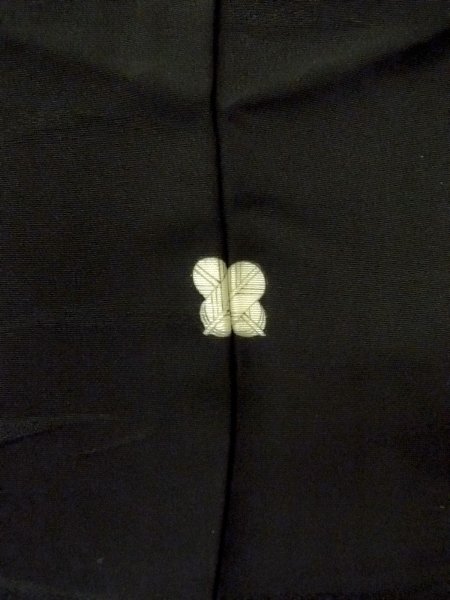 画像3: N1101Q 女性用羽織  シルク(正絹) 深い黒,  【中古】【USED】【リサイクル】 ★★★★☆【N1101Q】 (3)