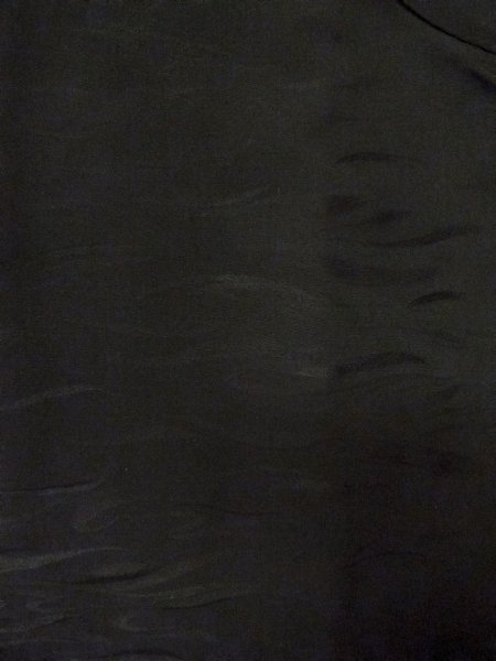 画像4: N1101Q 女性用羽織  シルク(正絹) 深い黒,  【中古】【USED】【リサイクル】 ★★★★☆【N1101Q】 (4)