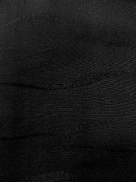 画像7: N1101Q 女性用羽織  シルク(正絹) 深い黒,  【中古】【USED】【リサイクル】 ★★★★☆【N1101Q】 (7)