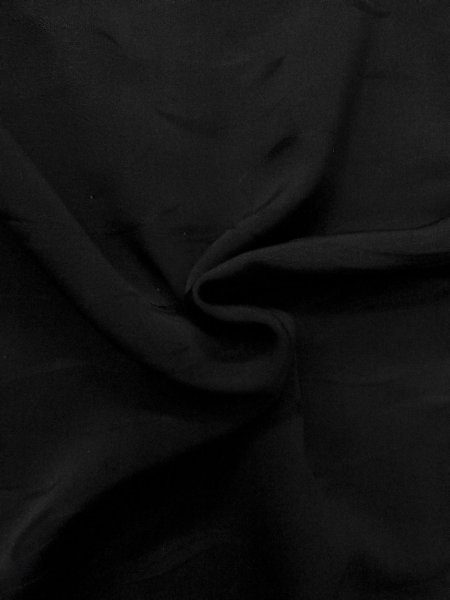 画像10: N1101Q 女性用羽織  シルク(正絹) 深い黒,  【中古】【USED】【リサイクル】 ★★★★☆【N1101Q】 (10)