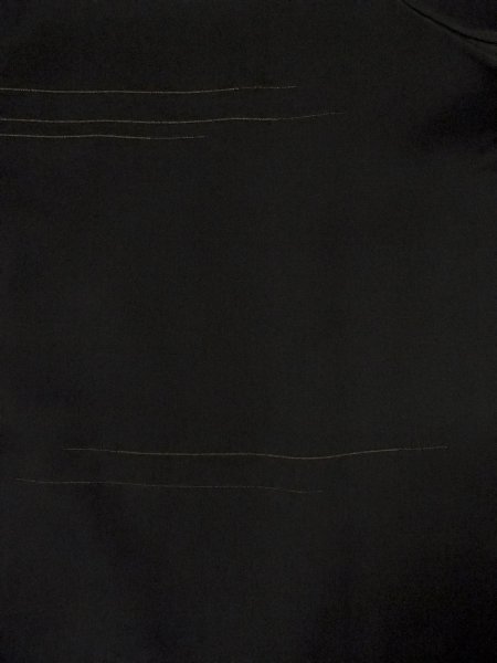 画像3: N1101R 昭和初期ごろ。アンティーク品。女性用羽織  シルク(正絹) 深い黒, 線 【中古】【USED】【リサイクル】 ★☆☆☆☆【N1101R】 (3)