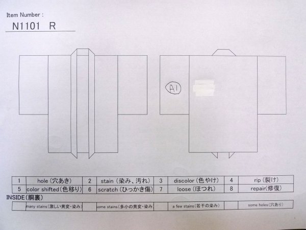 画像12: N1101R 昭和初期ごろ。アンティーク品。女性用羽織  シルク(正絹) 深い黒, 線 【中古】【USED】【リサイクル】 ★☆☆☆☆【N1101R】 (12)