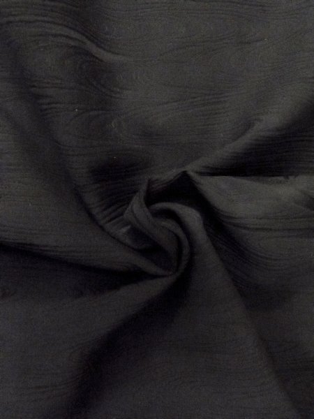 画像10: N1101T 女性用羽織  シルク(正絹) 深い黒,  【中古】【USED】【リサイクル】 ★★★☆☆【N1101T】 (10)