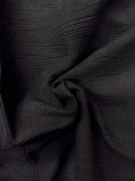 画像11: N1101T 女性用羽織  シルク(正絹) 深い黒,  【中古】【USED】【リサイクル】 ★★★☆☆【N1101T】 (11)