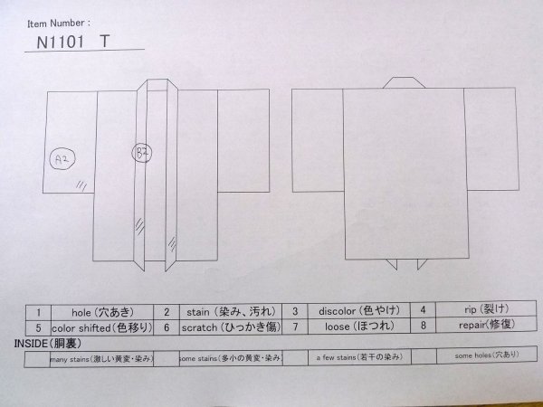 画像12: N1101T 女性用羽織  シルク(正絹) 深い黒,  【中古】【USED】【リサイクル】 ★★★☆☆【N1101T】 (12)