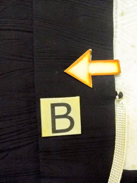 画像14: N1101T 女性用羽織  シルク(正絹) 深い黒,  【中古】【USED】【リサイクル】 ★★★☆☆【N1101T】 (14)