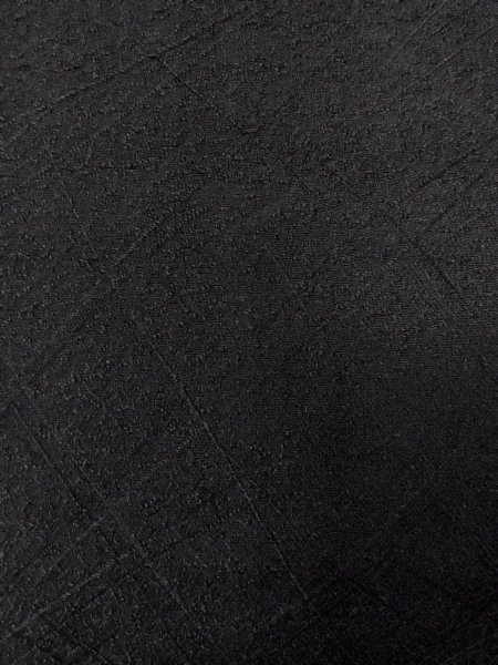 画像6: N1101U 女性用羽織  シルク(正絹) 黒, 抽象的模様 【中古】【USED】【リサイクル】 ★★★☆☆【N1101U】 (6)