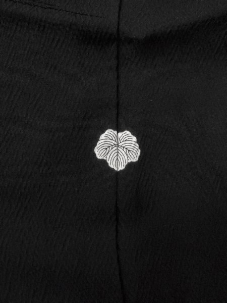 画像3: N1101V 女性用羽織  シルク(正絹) 黒,  【中古】【USED】【リサイクル】 ★★★★☆【N1101V】 (3)