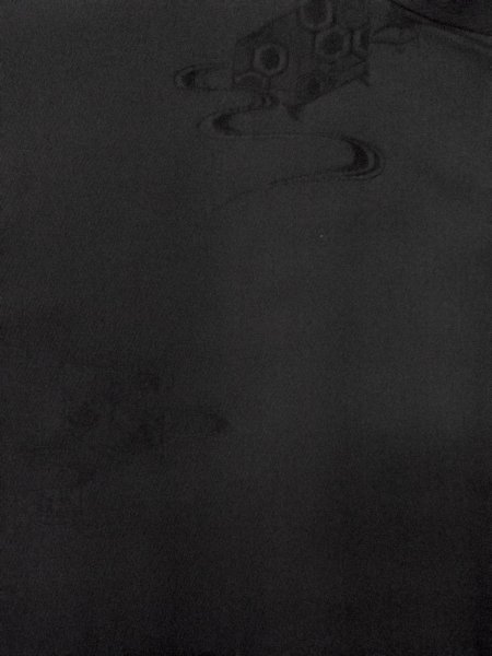 画像4: N1101V 女性用羽織  シルク(正絹) 黒,  【中古】【USED】【リサイクル】 ★★★★☆【N1101V】 (4)