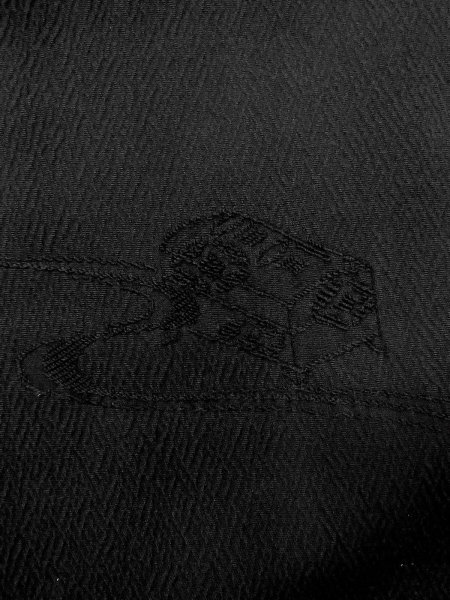 画像7: N1101V 女性用羽織  シルク(正絹) 黒,  【中古】【USED】【リサイクル】 ★★★★☆【N1101V】 (7)