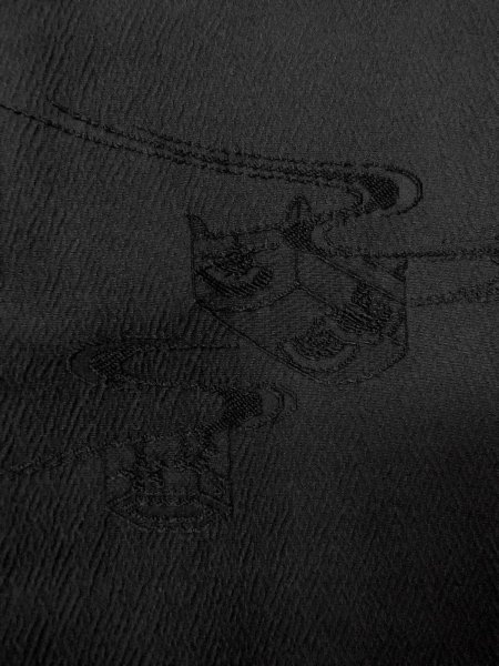 画像8: N1101V 女性用羽織  シルク(正絹) 黒,  【中古】【USED】【リサイクル】 ★★★★☆【N1101V】 (8)