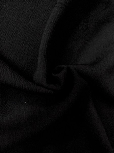 画像13: N1101V 女性用羽織  シルク(正絹) 黒,  【中古】【USED】【リサイクル】 ★★★★☆【N1101V】 (13)