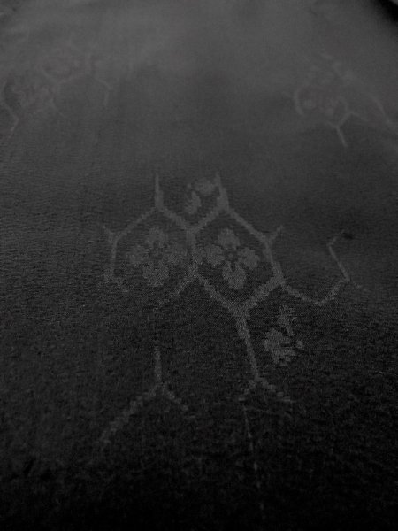 画像8: N1101X 女性用羽織  シルク(正絹) 黒,  【中古】【USED】【リサイクル】 ★☆☆☆☆【N1101X】 (8)