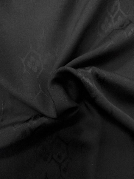 画像9: N1101X 女性用羽織  シルク(正絹) 黒,  【中古】【USED】【リサイクル】 ★☆☆☆☆【N1101X】 (9)