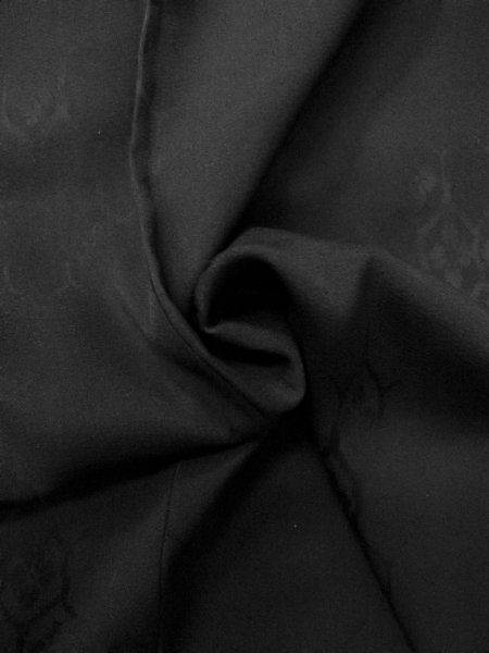 画像10: N1101X 女性用羽織  シルク(正絹) 黒,  【中古】【USED】【リサイクル】 ★☆☆☆☆【N1101X】 (10)