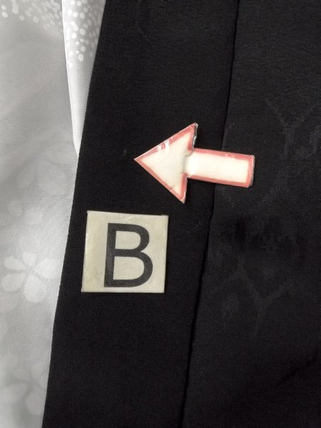 画像13: N1101X 女性用羽織  シルク(正絹) 黒,  【中古】【USED】【リサイクル】 ★☆☆☆☆【N1101X】 (13)