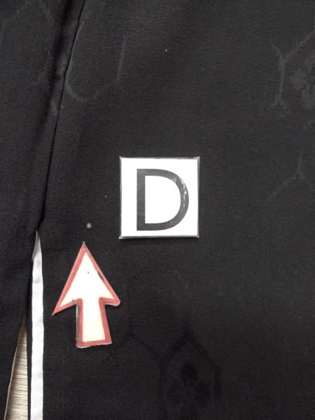 画像15: N1101X 女性用羽織  シルク(正絹) 黒,  【中古】【USED】【リサイクル】 ★☆☆☆☆【N1101X】 (15)