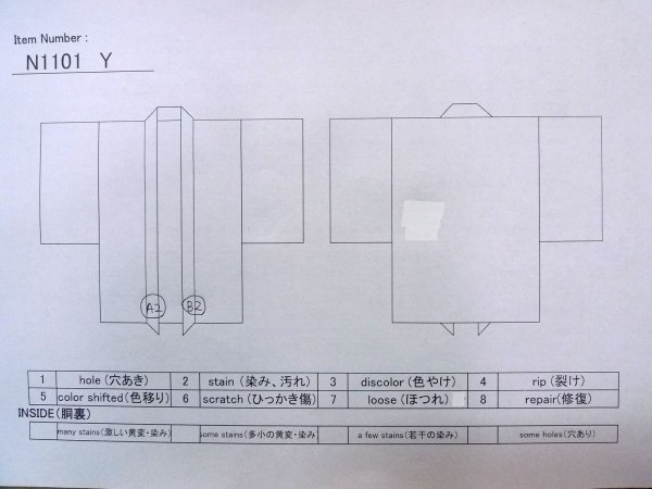 画像9: N1101Y 女性用羽織  シルク(正絹) 黒,  【中古】【USED】【リサイクル】 ★★★☆☆【N1101Y】 (9)