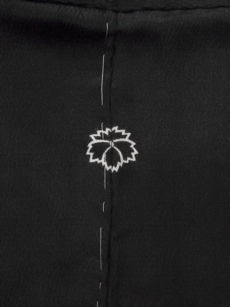 画像3: N1101Z 女性用羽織  シルク(正絹) 黒,  【中古】【USED】【リサイクル】 ★★★☆☆【N1101Z】 (3)