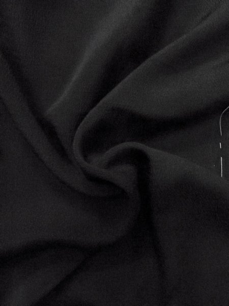 画像8: N1101Z 女性用羽織  シルク(正絹) 黒,  【中古】【USED】【リサイクル】 ★★★☆☆【N1101Z】 (8)