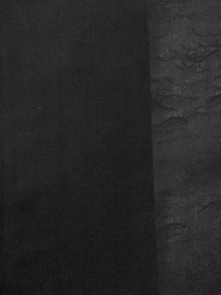 画像4: N1102A 女性用羽織  シルク(正絹) 黒,  【中古】【USED】【リサイクル】 ★★★★☆【N1102A】 (4)