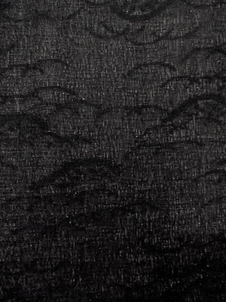 画像6: N1102A 女性用羽織  シルク(正絹) 黒,  【中古】【USED】【リサイクル】 ★★★★☆【N1102A】 (6)