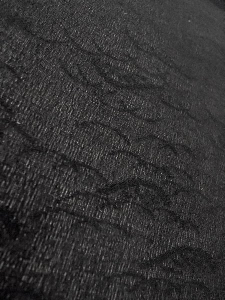 画像7: N1102A 女性用羽織  シルク(正絹) 黒,  【中古】【USED】【リサイクル】 ★★★★☆【N1102A】 (7)