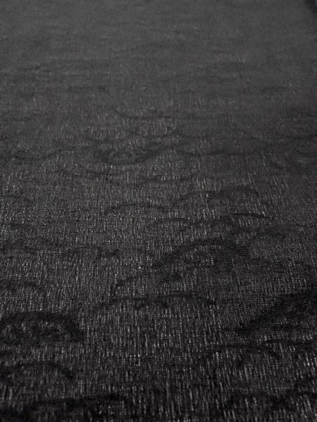 画像8: N1102A 女性用羽織  シルク(正絹) 黒,  【中古】【USED】【リサイクル】 ★★★★☆【N1102A】 (8)