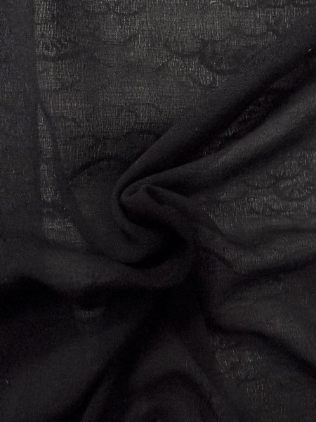 画像9: N1102A 女性用羽織  シルク(正絹) 黒,  【中古】【USED】【リサイクル】 ★★★★☆【N1102A】 (9)