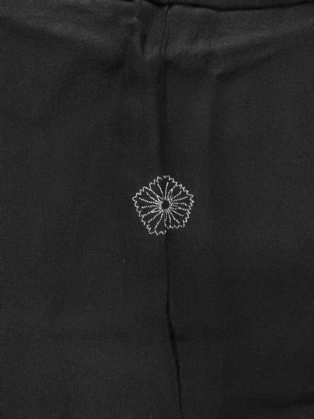 画像3: N1102C 女性用羽織  シルク（正絹） 黒,  【中古】【USED】【リサイクル】 ★☆☆☆☆【N1102C】 (3)