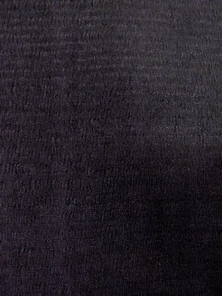 画像6: N1102D 女性用羽織  シルク（正絹） 黒,  【中古】【USED】【リサイクル】 ★☆☆☆☆【N1102D】 (6)