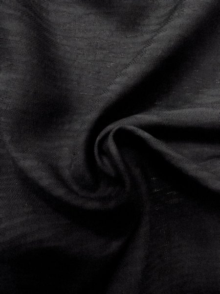 画像9: N1102E 女性用羽織  シルク(正絹) 黒,  【中古】【USED】【リサイクル】 ★★★☆☆【N1102E】 (9)