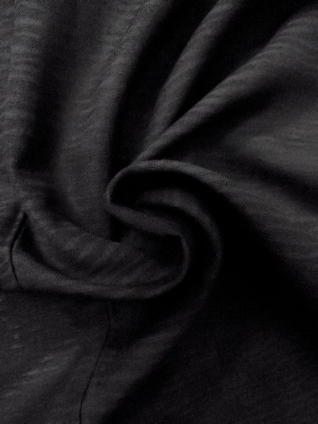 画像10: N1102E 女性用羽織  シルク(正絹) 黒,  【中古】【USED】【リサイクル】 ★★★☆☆【N1102E】 (10)